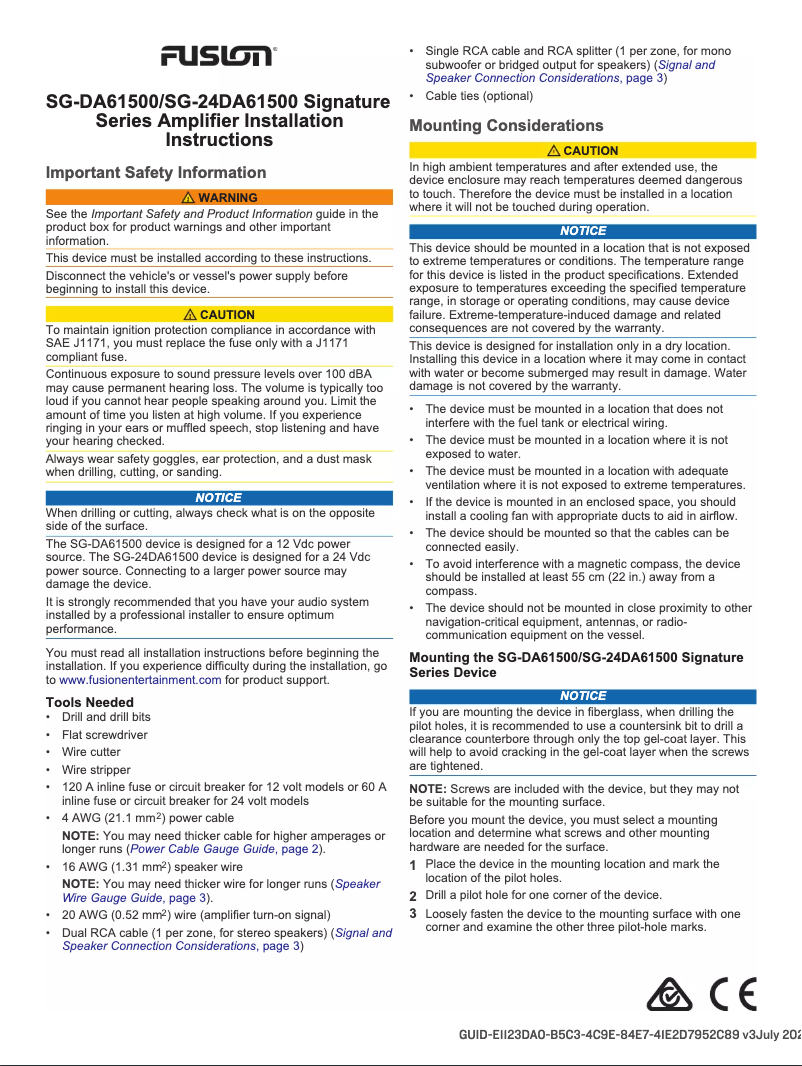 Image de la première page du manuel de l'appareil SG-24DA61500