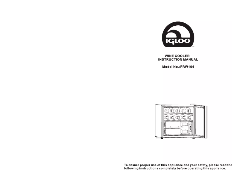 Page 1 de la notice Manuel utilisateur Curtis FRW154