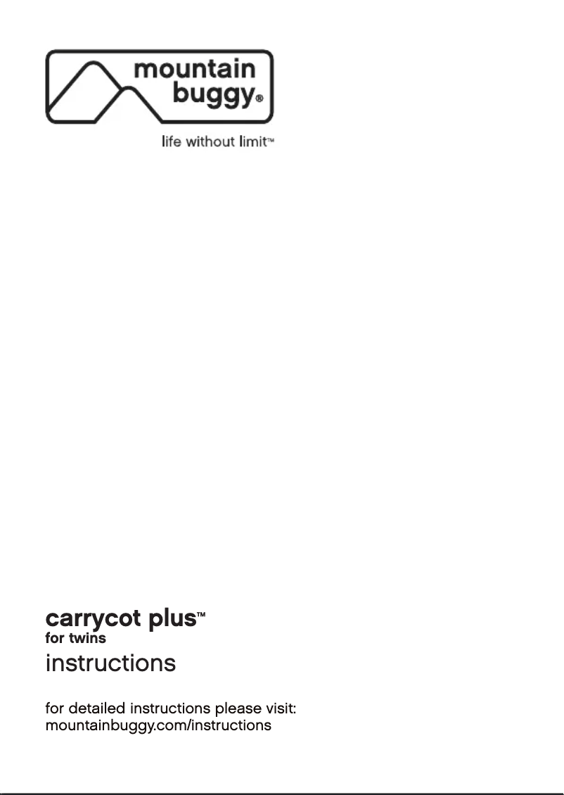 Page n°1 - Manuel utilisateur Mountain Buggy Carrycot Plus