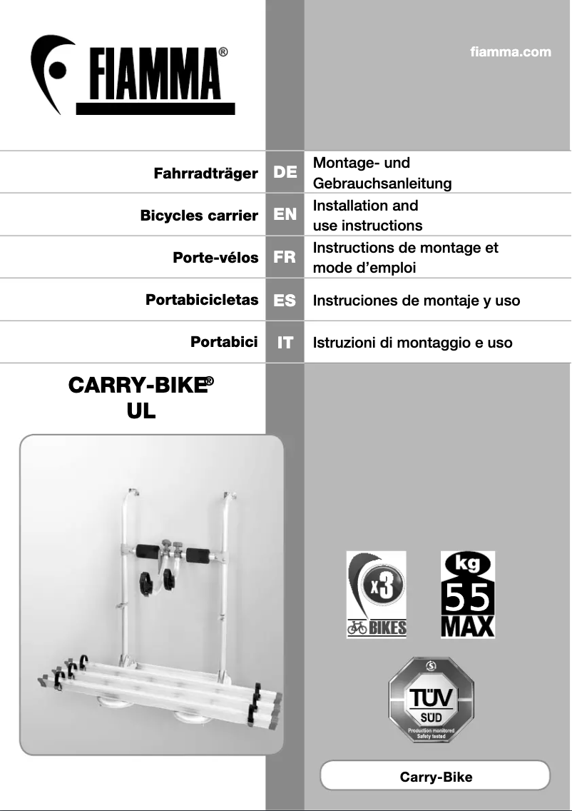 Image de la première page du manuel de l'appareil Carry-Bike UL