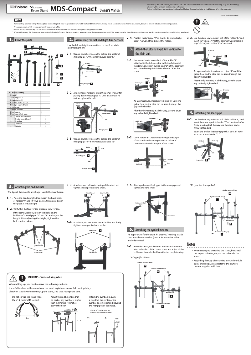 Image de la première page du manuel de l'appareil MDS-Compact