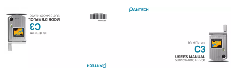 Page n°1 - Manuel utilisateur Pantech C3