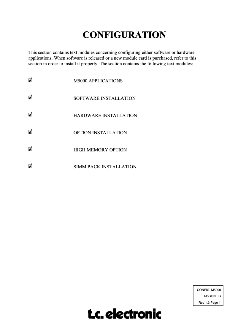 Image de la première page du manuel de l'appareil M5000