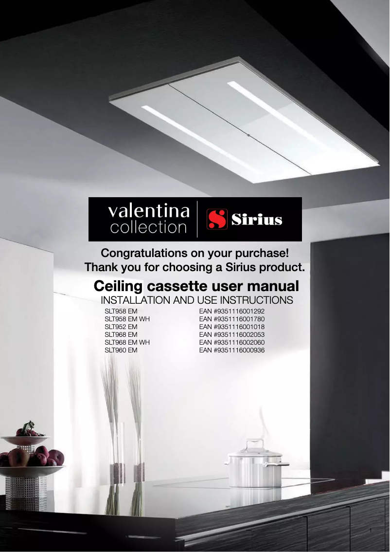 Page 1 de la notice Manuel utilisateur Sirius SLT960 EM