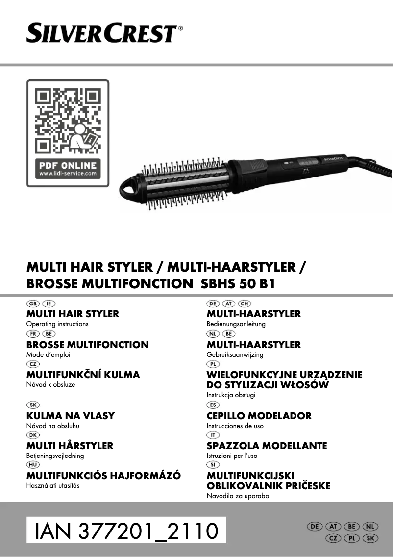 Page 1 de la notice Manuel utilisateur SilverCrest SBHS 50 B1