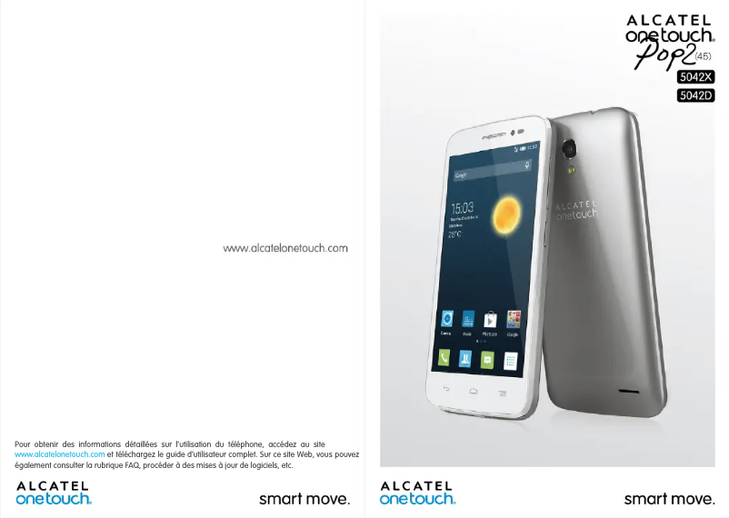 Page n°1 - Manuel utilisateur Alcatel POP 2 5042X