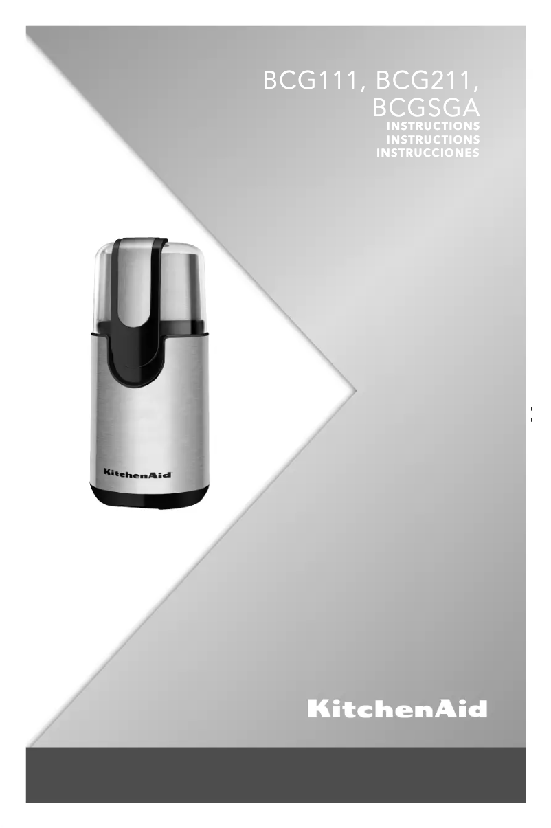 Page 1 de la notice Manuel utilisateur KitchenAid BCG211OB