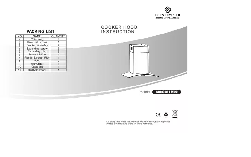 Page 1 de la notice Manuel utilisateur Stoves 600CGH MK2