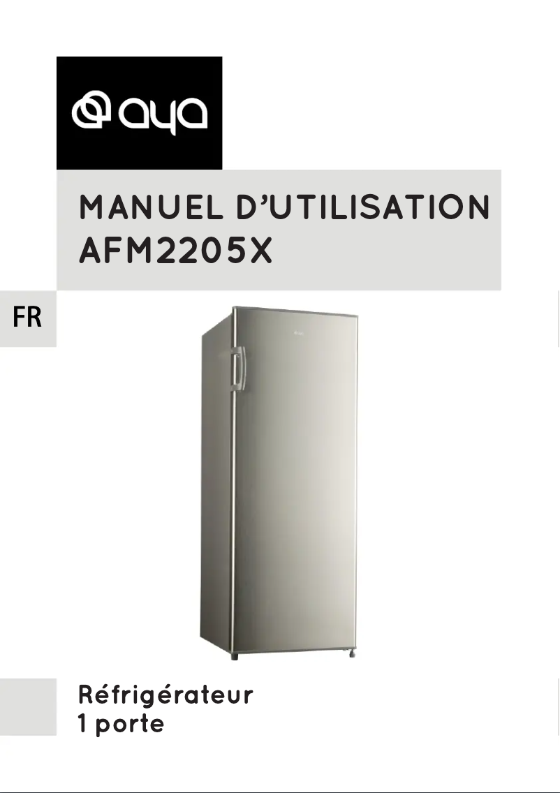 Image de la première page du manuel de l'appareil AFM2205X