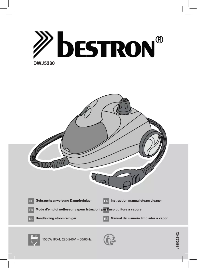 Page n°1 - Manuel utilisateur Bestron DWJ5280