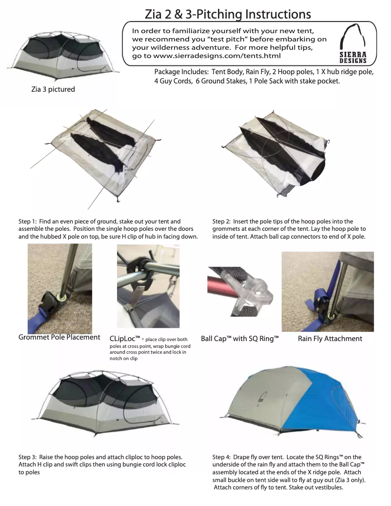 Imagen de la primera página del manual del dispositivo Zia 3