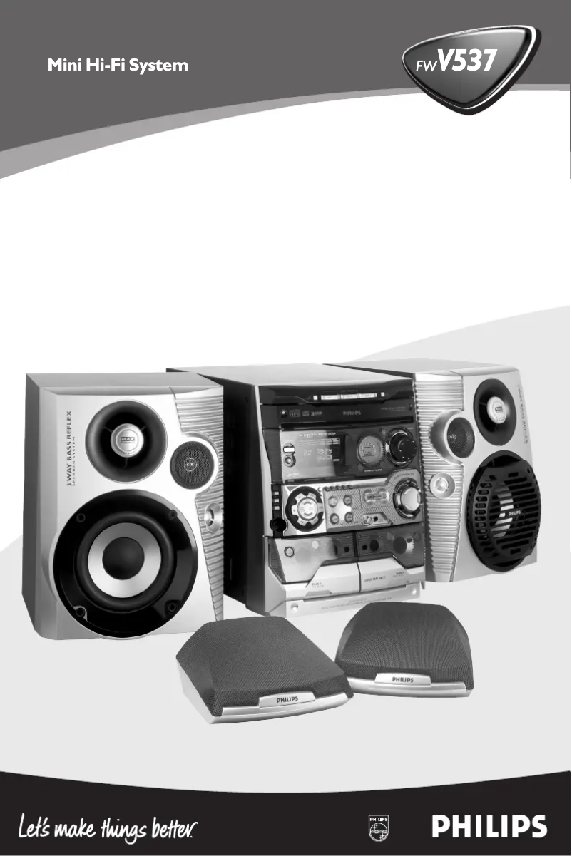 Page n°1 - Manuel utilisateur Philips FW-V537