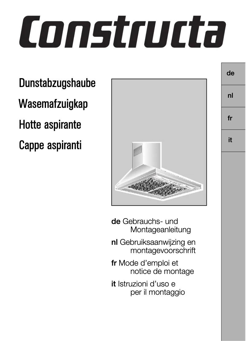 Page n°1 - Manuel utilisateur Constructa CD66052