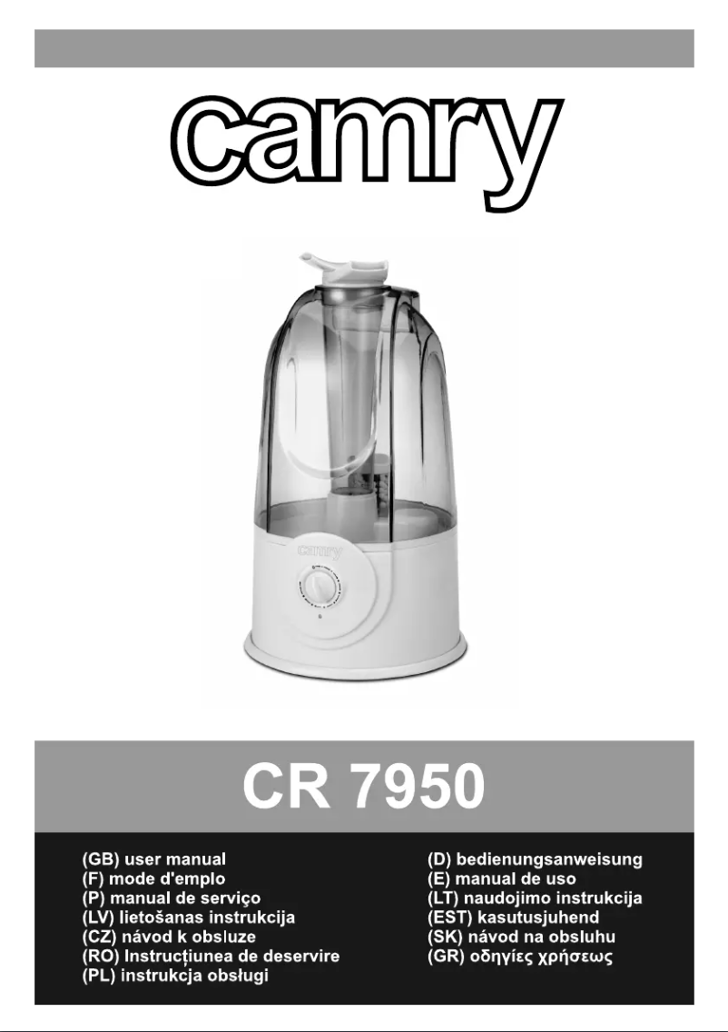 Image de la première page du manuel de l'appareil CR 7950