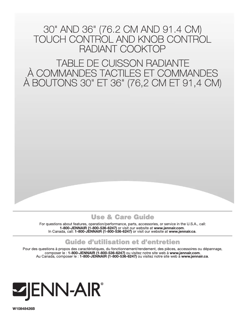Page 1 de la notice Manuel utilisateur JennAir JED4536KS