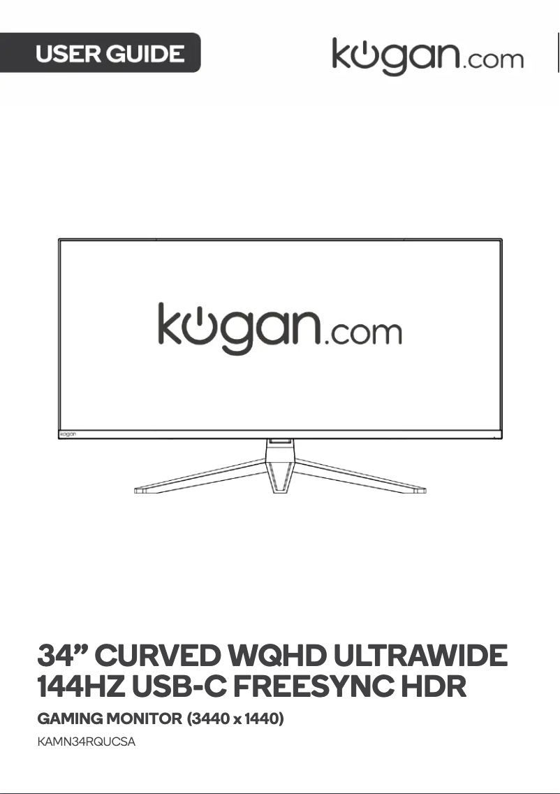 First page image of the manual for KAMN34RQUCSA