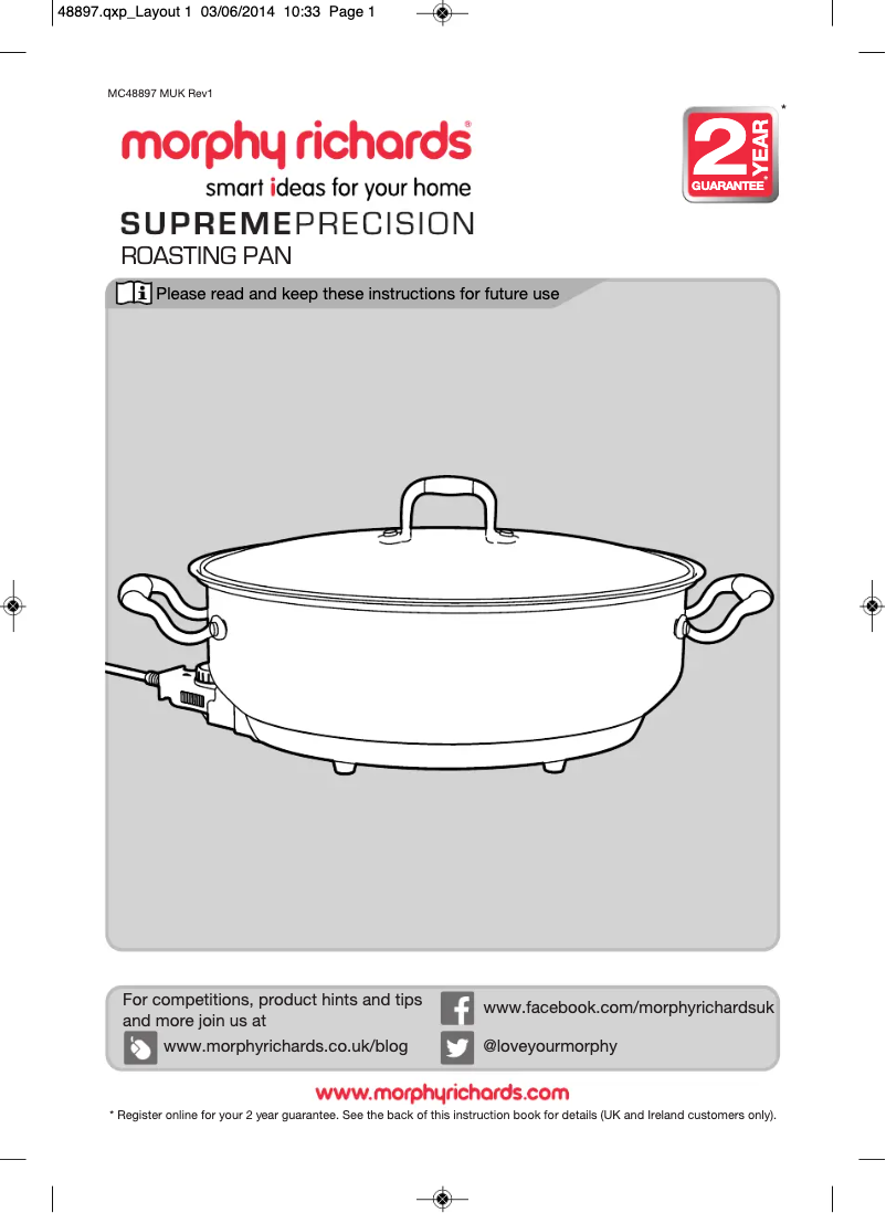 Image de la première page du manuel de l'appareil 48897