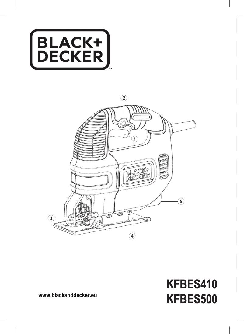 Page 1 de la notice Manuel utilisateur Black & Decker KFBES500