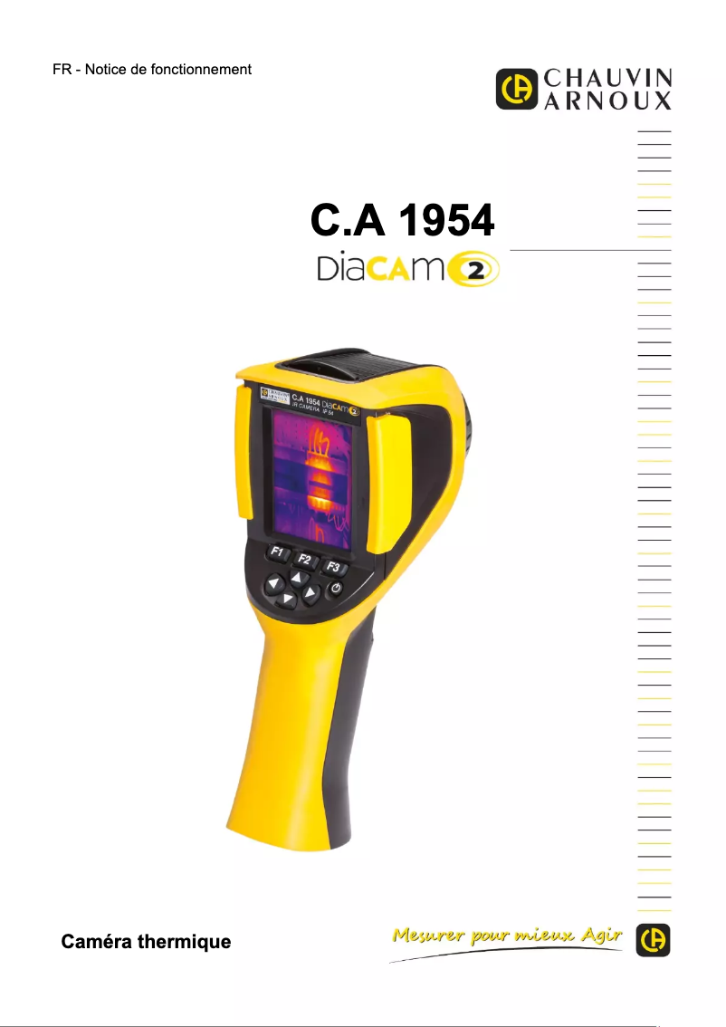 Page 1 de la notice Manuel utilisateur Chauvin Arnoux C.A 1954