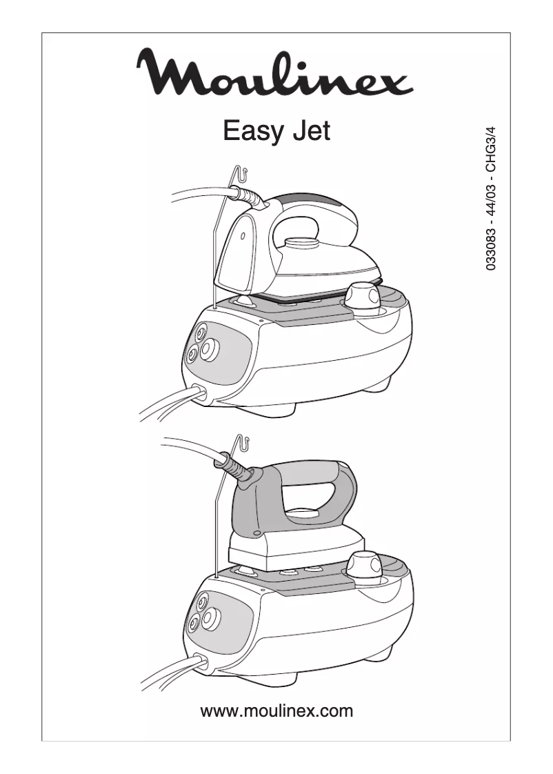 Image de la première page du manuel de l'appareil Easy Jet Plus CHG3