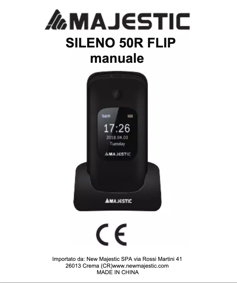 Page 1 de la notice Manuel utilisateur Majestic Sileno 50R