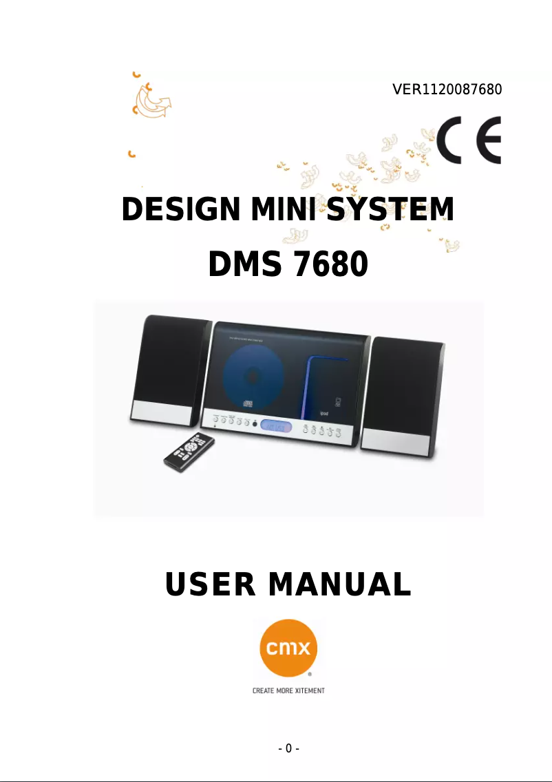 Page n°1 - Manuel utilisateur CMX DMS 7680