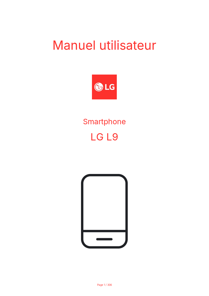 Page n°1 - Manuel utilisateur LG L9