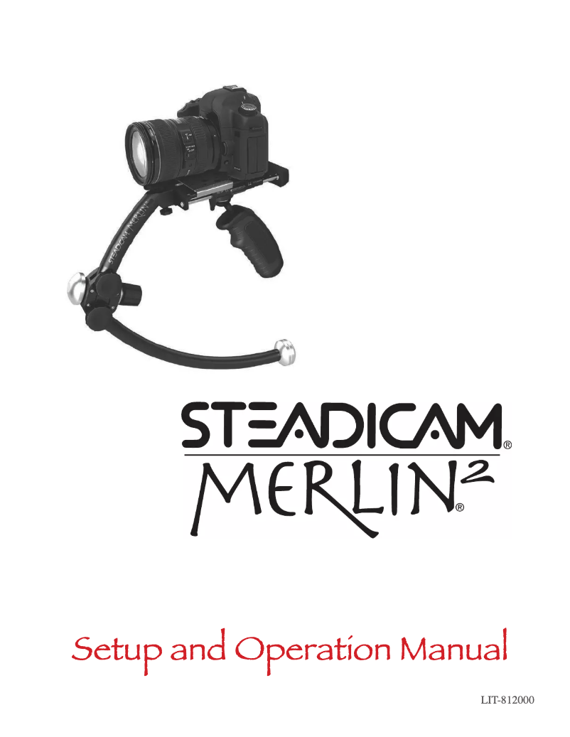 Page 1 de la notice Manuel utilisateur Tiffen Steadicam Merlin 2