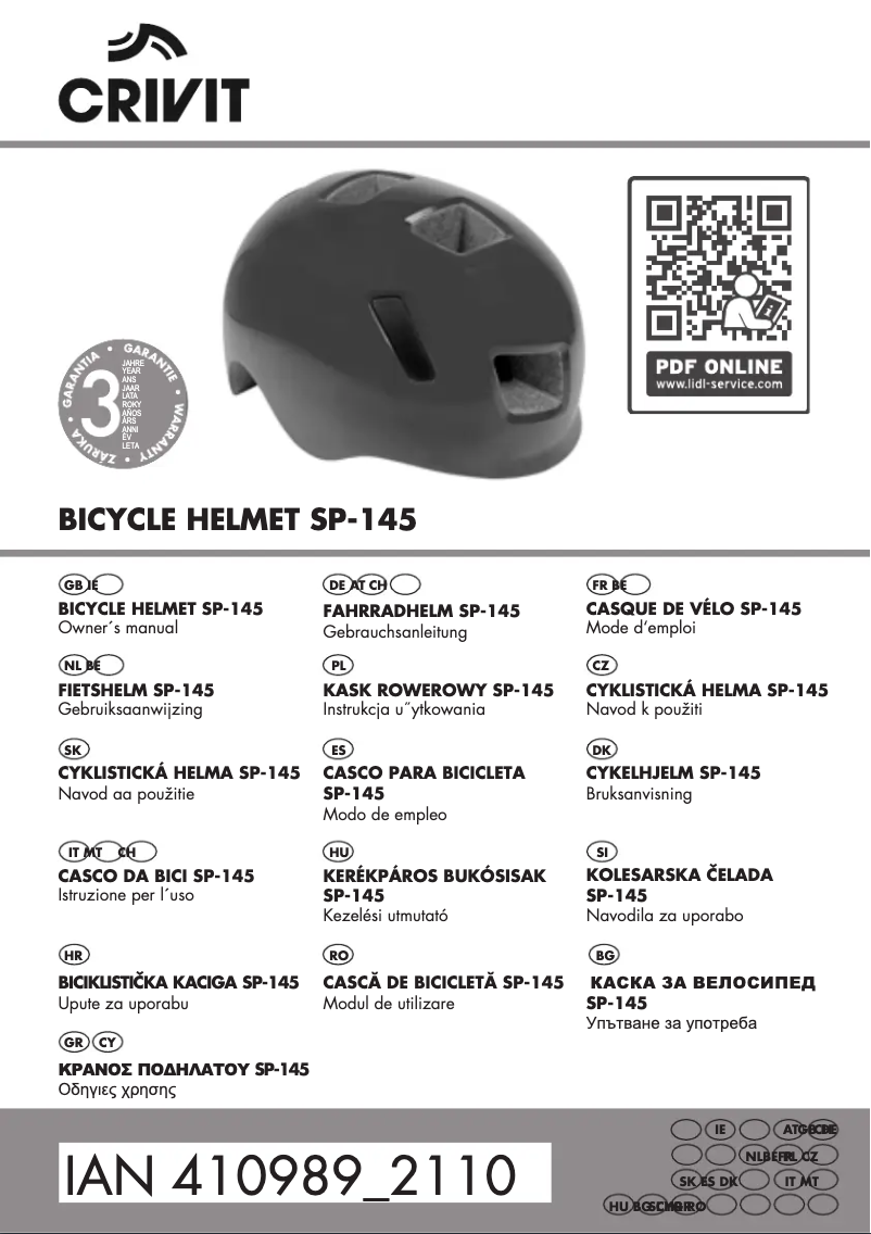 Page n°1 - Manuel utilisateur Crivit IAN 383243