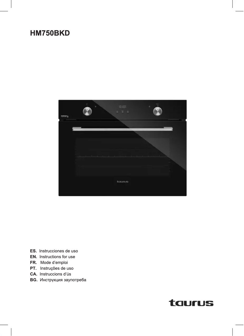 Image de la première page du manuel de l'appareil HM750BKD