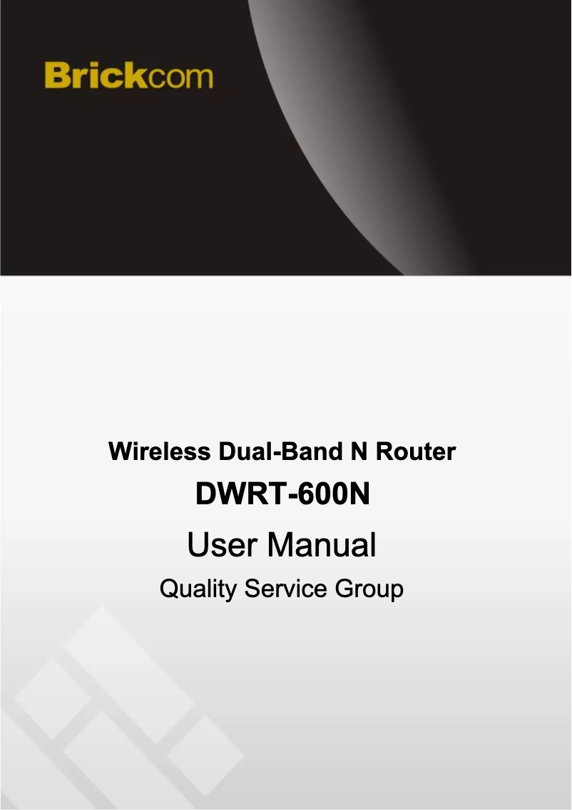Página 1 del manual Manual de usuario Brickcom DWRT-600N