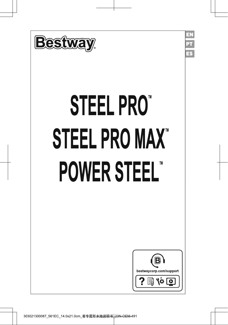 Page 1 of the manual User Manual Bestway Steel Pro 561EC