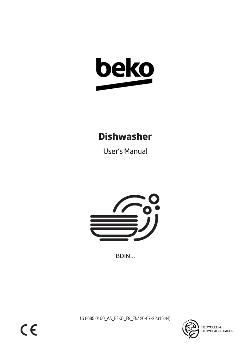 Page 1 de la notice Label énergétique Beko BDIN38646MD