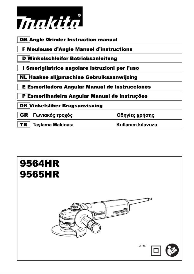 Page 1 de la notice Manuel utilisateur Makita 9564HR