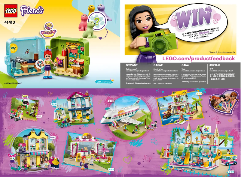 Page n°1 - Manuel utilisateur Lego Friends 41413