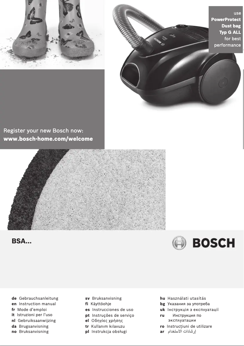 Page 1 of the manual User Manual Bosch BSA3100RU