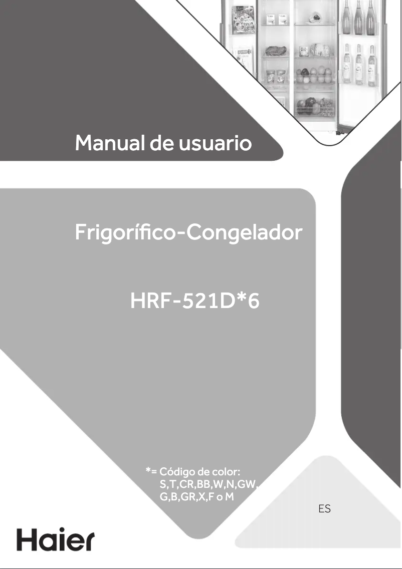 Page n°1 - Manuel utilisateur Haier HRF-521DS6