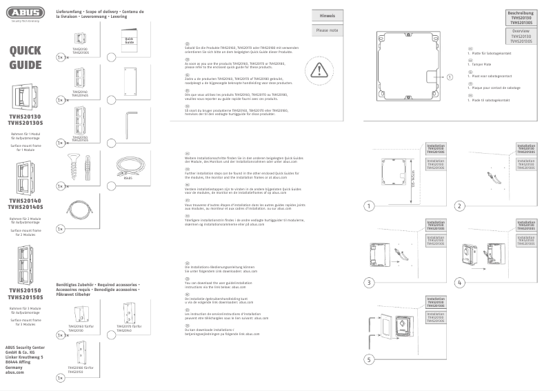 Image de la première page du manuel de l'appareil TVHS20130