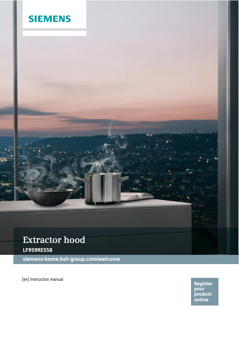 Página 1 del manual Manual de uso y mantenimiento Siemens LF959RE55B