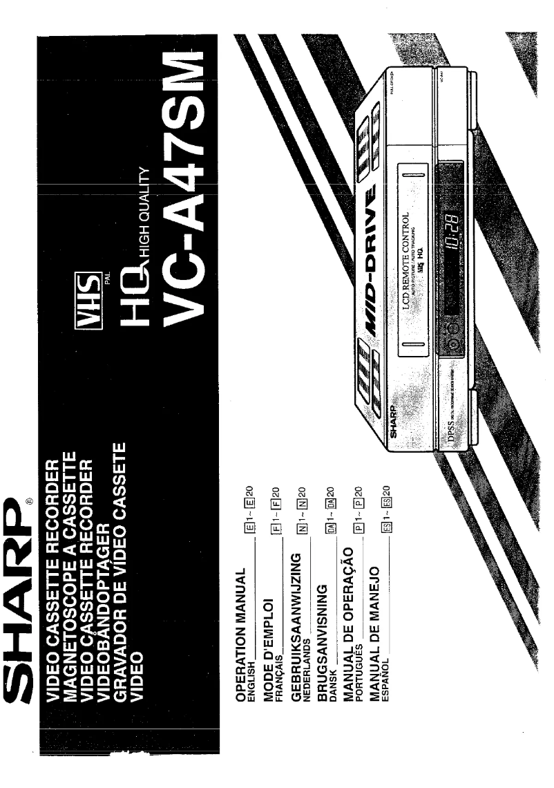 Page n°1 - Manuel utilisateur Sharp VC-A47