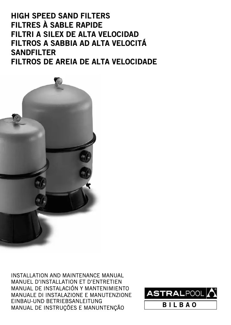 Page 1 of the manual User Manual AstralPool Bilbao