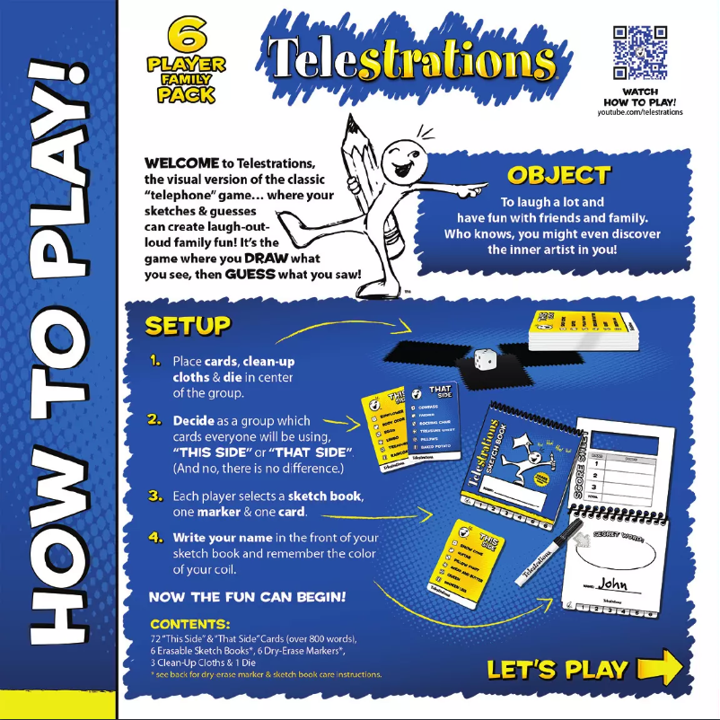 Page n°1 - Manuel utilisateur USAopoly Telestrations 12 Player: The Party Pack