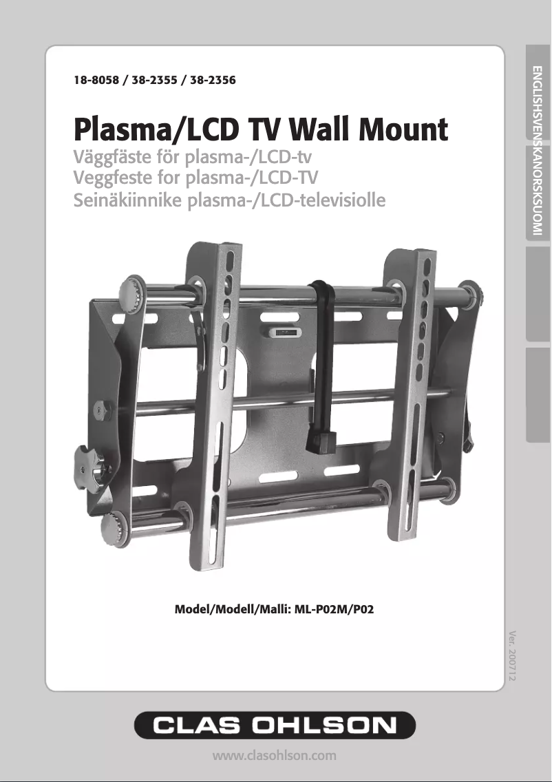 Page 1 de la notice Manuel utilisateur Clas Ohlson ML-P02M