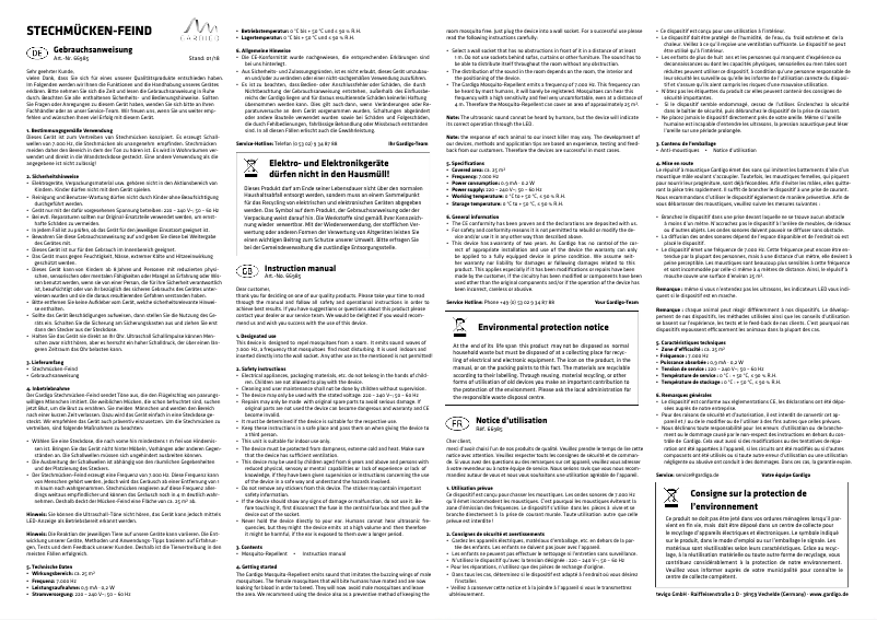 Page 1 de la notice Manuel utilisateur Gardigo 66985