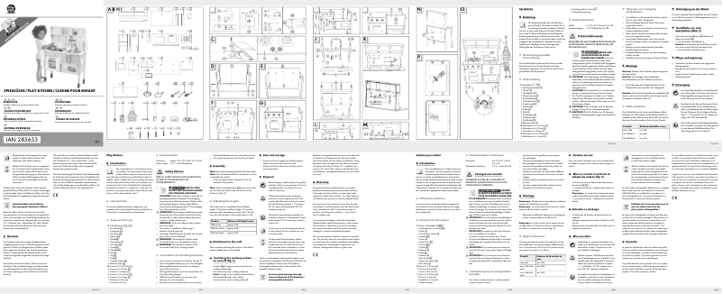 Page 1 de la notice Manuel utilisateur Playtive IAN 285653