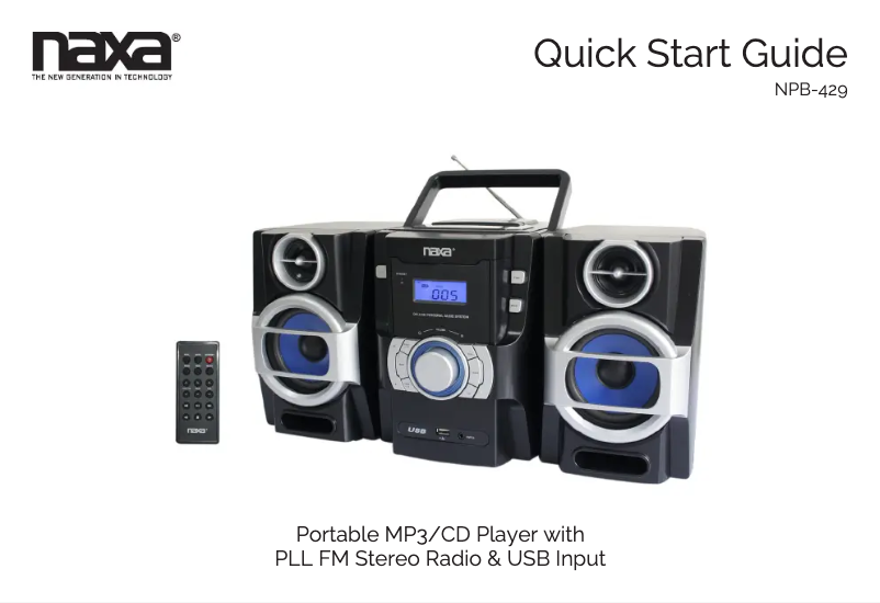 Image de la première page du manuel de l'appareil NPB-429