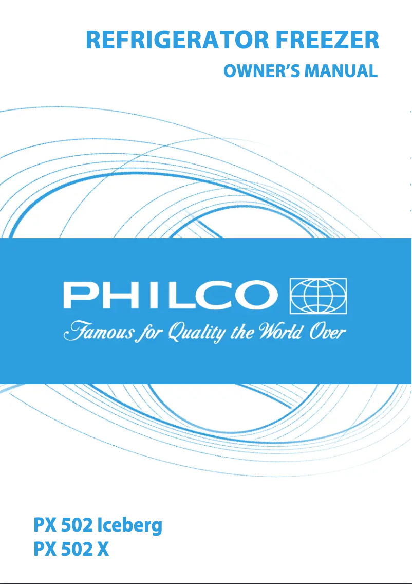 Page 1 of the manual User Manual Philco PX 502 Iceberg