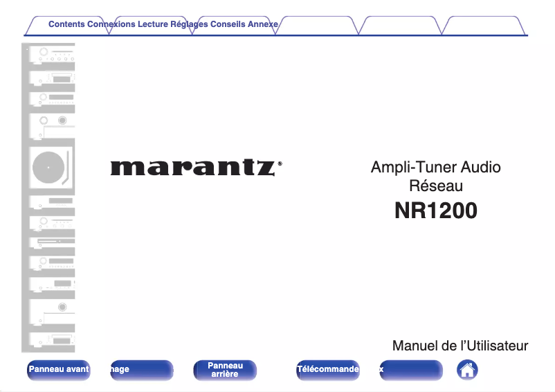 Page 1 de la notice Manuel utilisateur Marantz NR1200