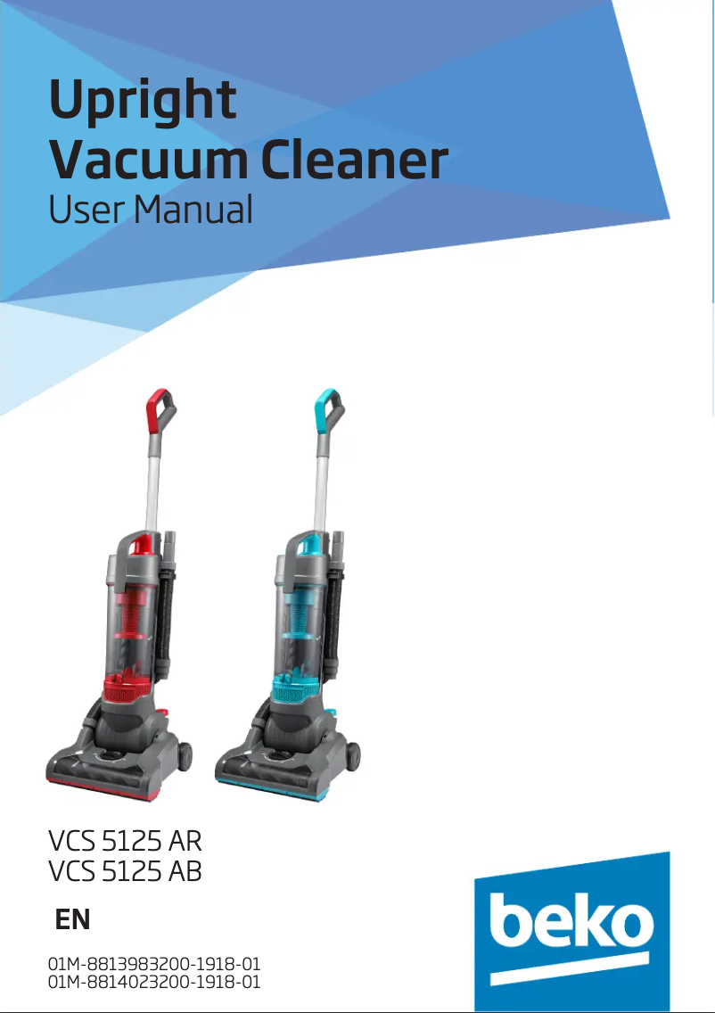 Page n°1 - Manuel utilisateur Beko VCS5125AB