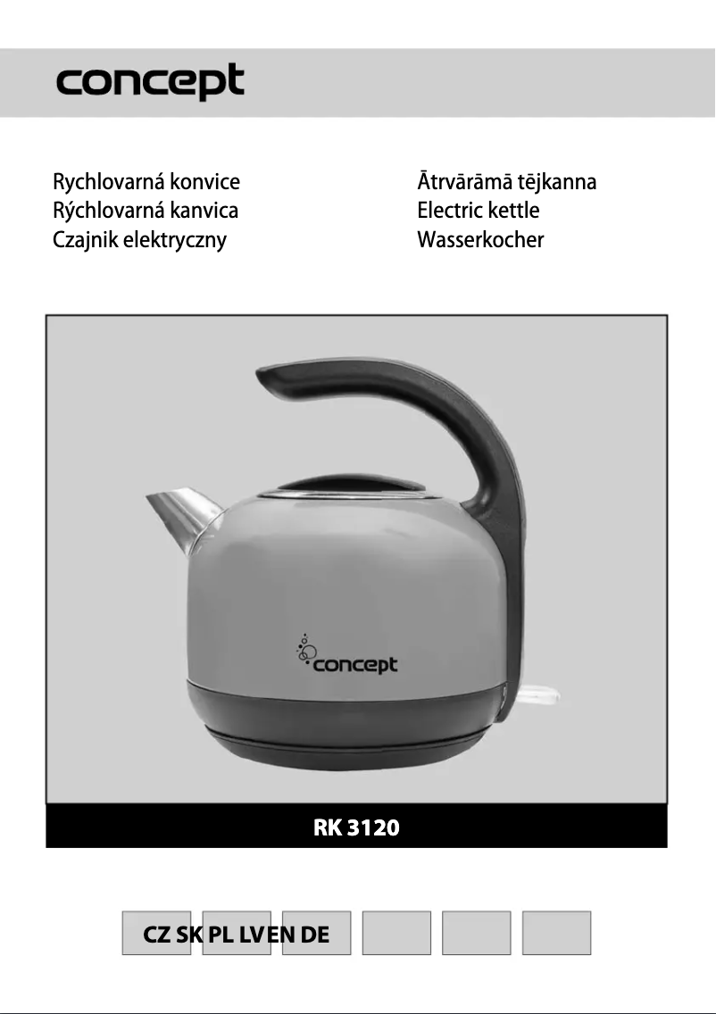 Page 1 de la notice Manuel utilisateur Concept RK-3120